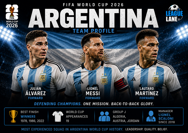 Argentina World Cup 2026: Squad, Key Players, Tactics and Predictions