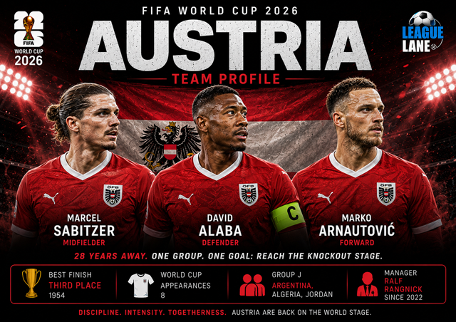 Austria World Cup 2026: Squad, Key Players, Tactics and Predictions