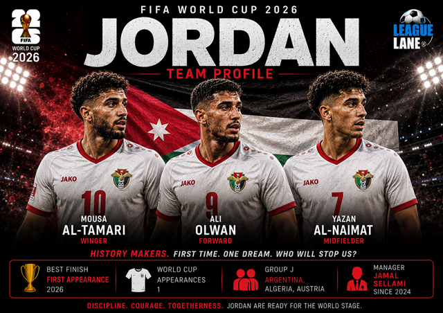 Jordan World Cup 2026: Squad, Key Players, Tactics and Predictions